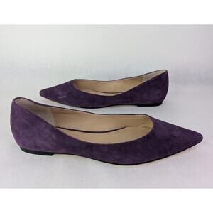 Botkier Women's Purple Pointed Toe Suede Annika Flats Size 8M New